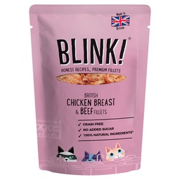 BLINK Wet Food (British Chicken & Beef Fillets) Single Pouch