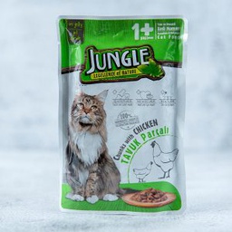 Jungle +1 wet pouch Adult Chicken in gravy (24Pack)