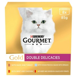Purina Gourmet Gold Double Delicacies (8x85g)
