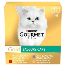 Purina Gourmet Gold Savoury Cake (8x85g)