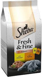 Sheba Fresh and Fine in Gravy (6 x 50g) (Turkey and Chicken)