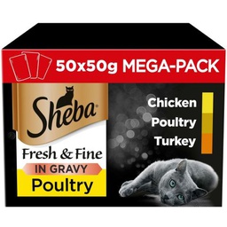 Sheba Fresh and Fine in Gravy (50x50g)
