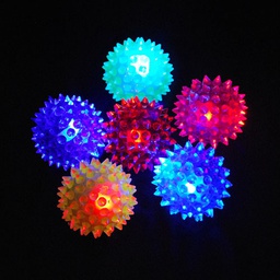 Squeaky Dental Glittering toy (Flashing Spiky Ball) - Small