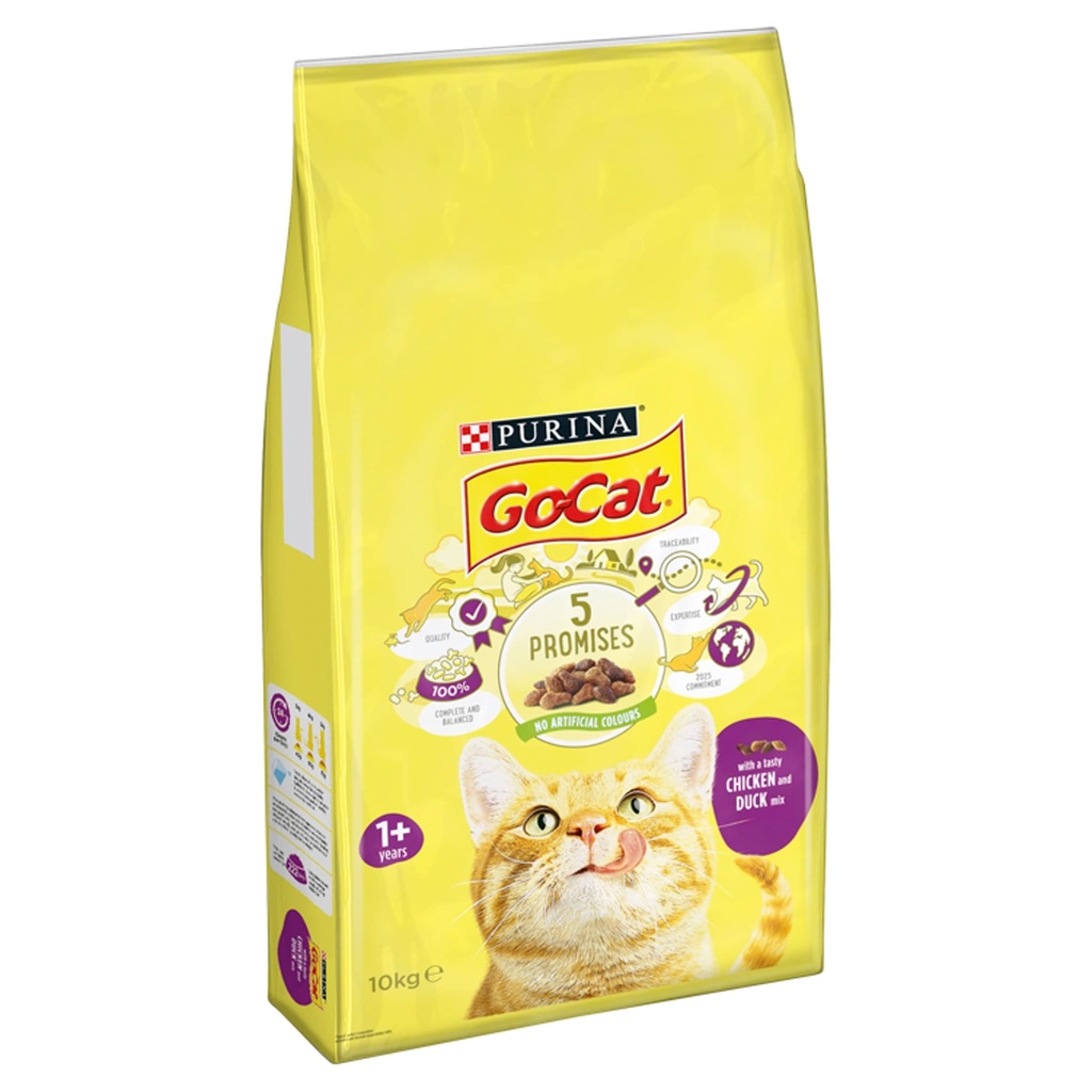 Purina Go Cat Adult Dry Food With Duck and Chicken 10kg