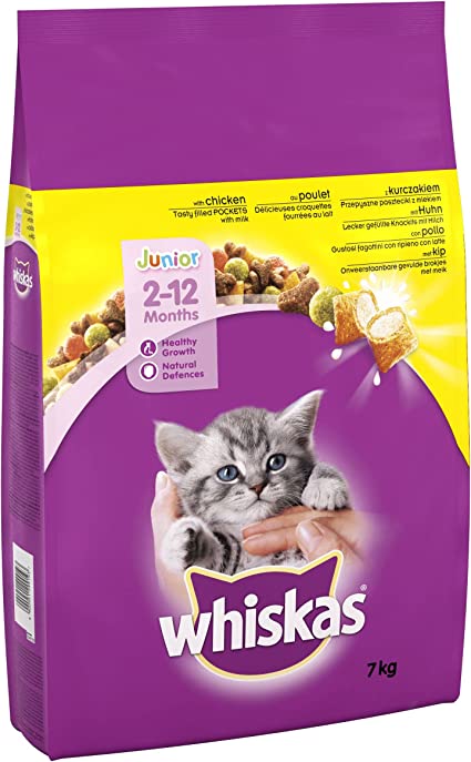 Whiskas Kitten Dry Food 7kg (Chicken)
