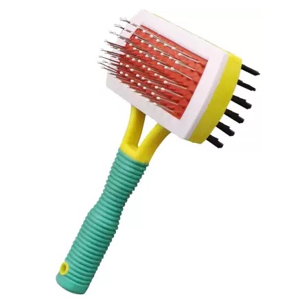 Clean pet's double sided slicker brush