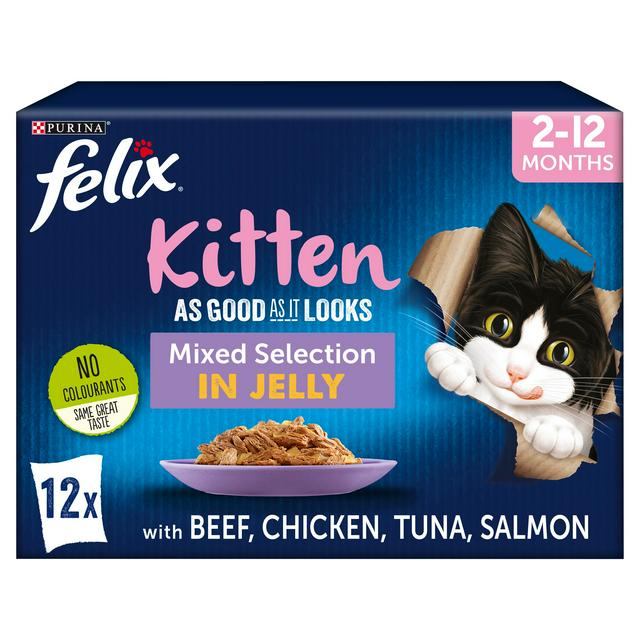 Felix Kitten Good as it looks Mixed Selection in Jelly (12x100g)
