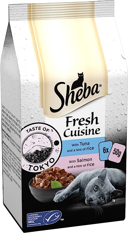 Sheba Fresh Cuisine (Tuna, Salmon and Rice) 6 x 50g
