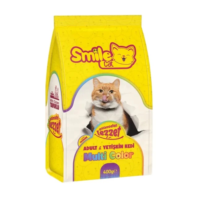 Smile Adult Mix Colour Cat Food 400g