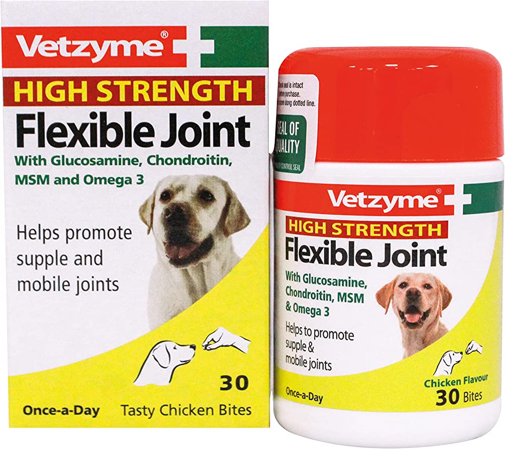 Vetzyme High Strength Flexible Joints For Dogs (30 Tabs)