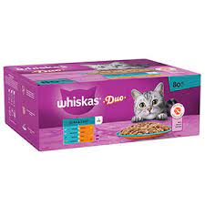 Whiskas +1 Duo Surf and Turf (80 pouches)