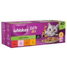 Whiskas +1 Tasty mix Chef’s Choice in gravy (40 pouches)