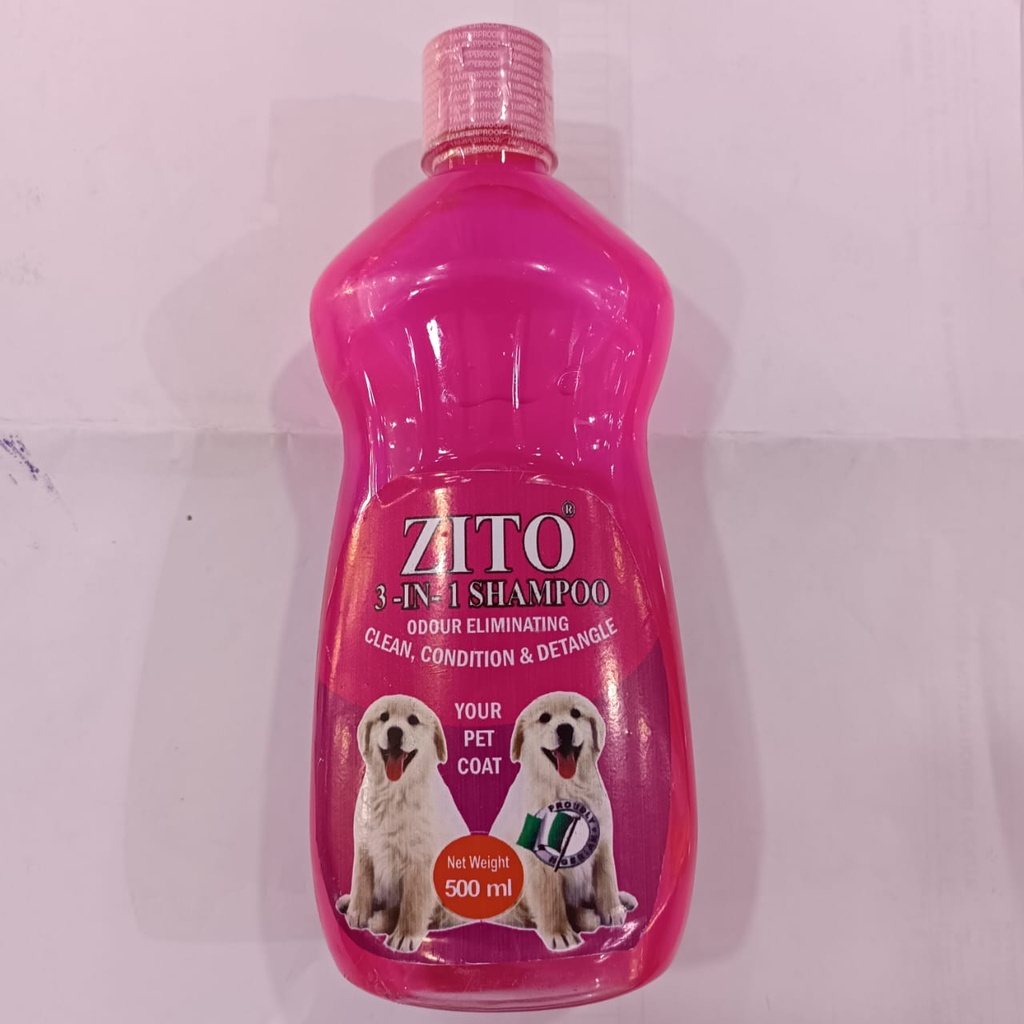 Zito 3 in 1 Shampoo (Cleans, Conditions and Detangles)