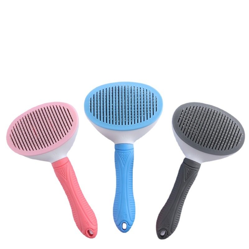 Clean Pet Self Cleaning Slicker Brush  (Fine Toothed)