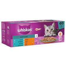 Whiskas +1 Duo Surf and Turf  in jelly (40 pouches)