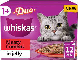 Whiskas +1 duo meaty combos in jelly (12x100g)
