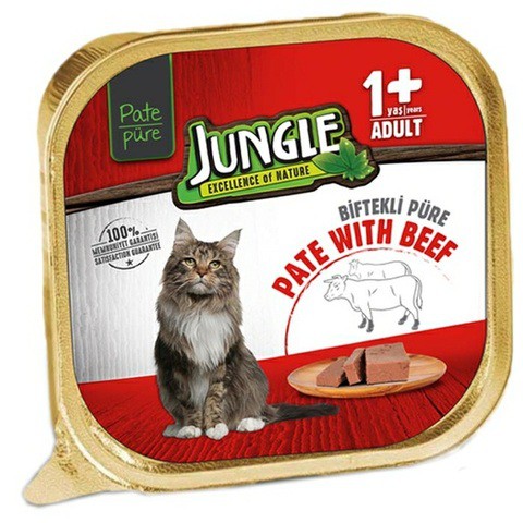 Jungle +1 Pate Adult Beef (100g x 32 pcs)