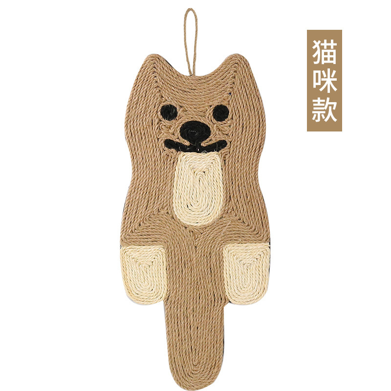 Hanging Cat Scratch Mat (Teddy Bear)