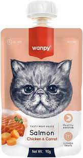 Wanpy Meat Paste for Cats (  Salmon with Chicken and Carrot )