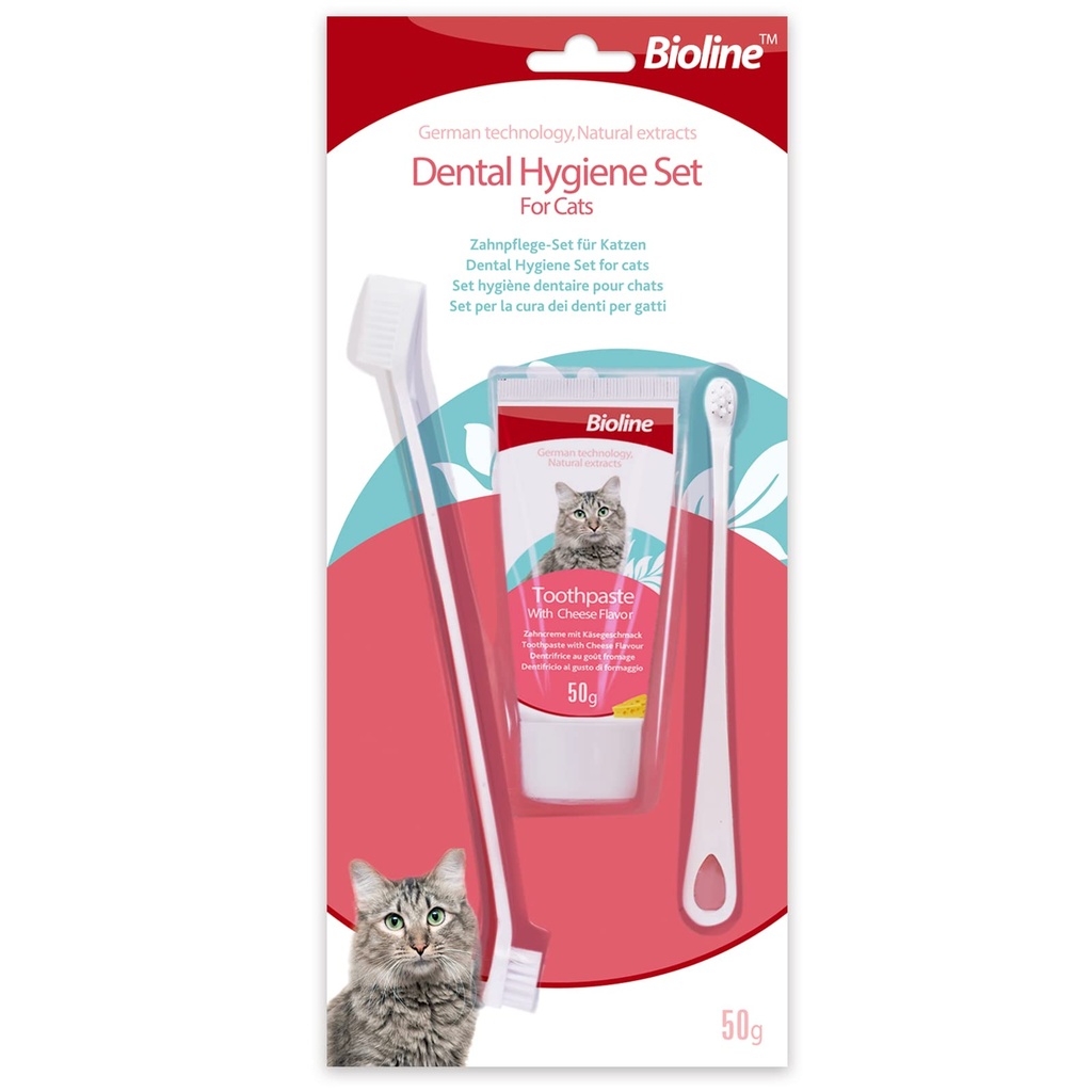 Bioline Dental Hygiene Set for Cats