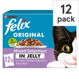 Felix Original Mixed Selection Wet Pouch +1 (12x100g)