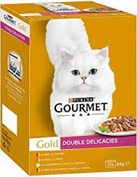 Purina Gourmet Cat food Double Delicacies (12x85g)