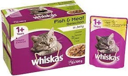 Whiskas +1 Fish  and Meaty Selection (12x100g)
