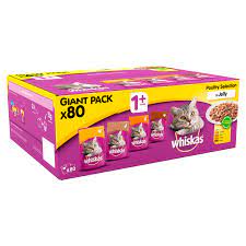 Whiskas +1 Wet food Poultry Selection (80 pouch)